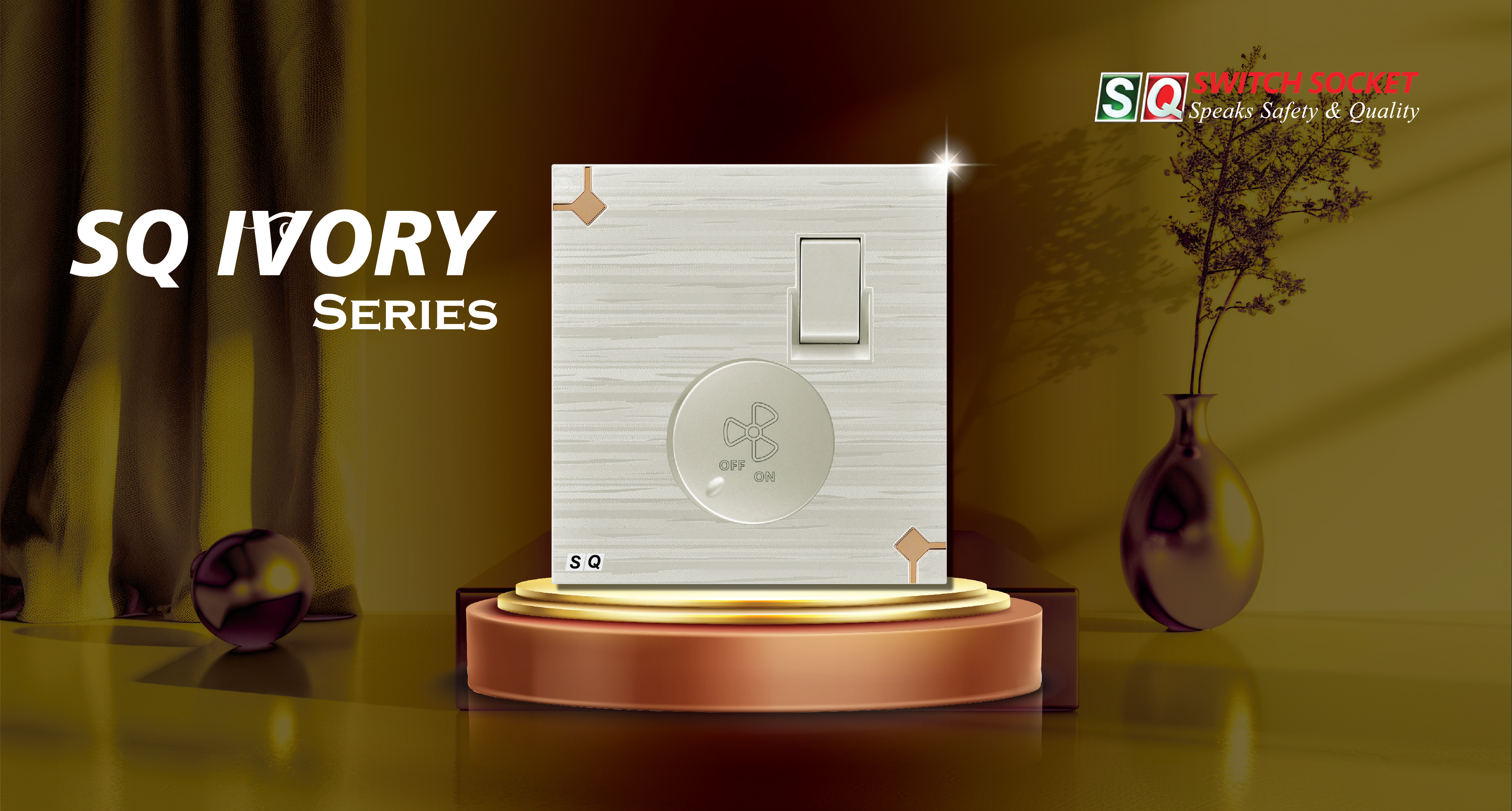 SQ Switch Socket Unveils Elegant 'SQ Ivory Series' Modular Electrical Fittings